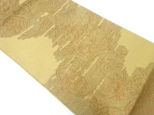 川島織物製　葡萄唐草模様織出し袋帯